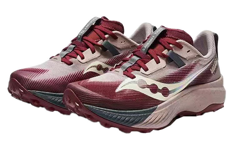 Saucony ENDORPHIN EDGE Slip Resistant Low top Running Shoes Women’s Beige Red