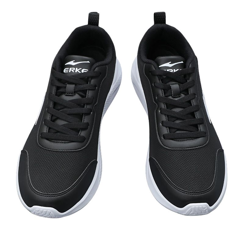 Erke Cushioning Slip Resistant Abrasion Resistant Breathable Low top Running Shoes Men’s Black