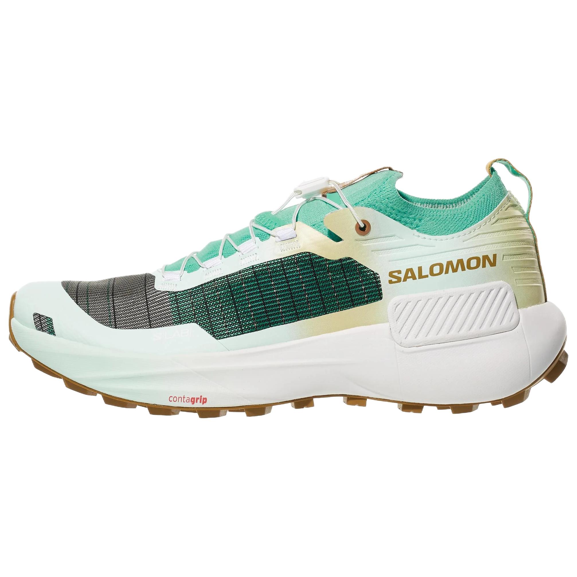 SALOMON S/LAB GENESIS Trail Running Shoes Unisex Light Yellow Green