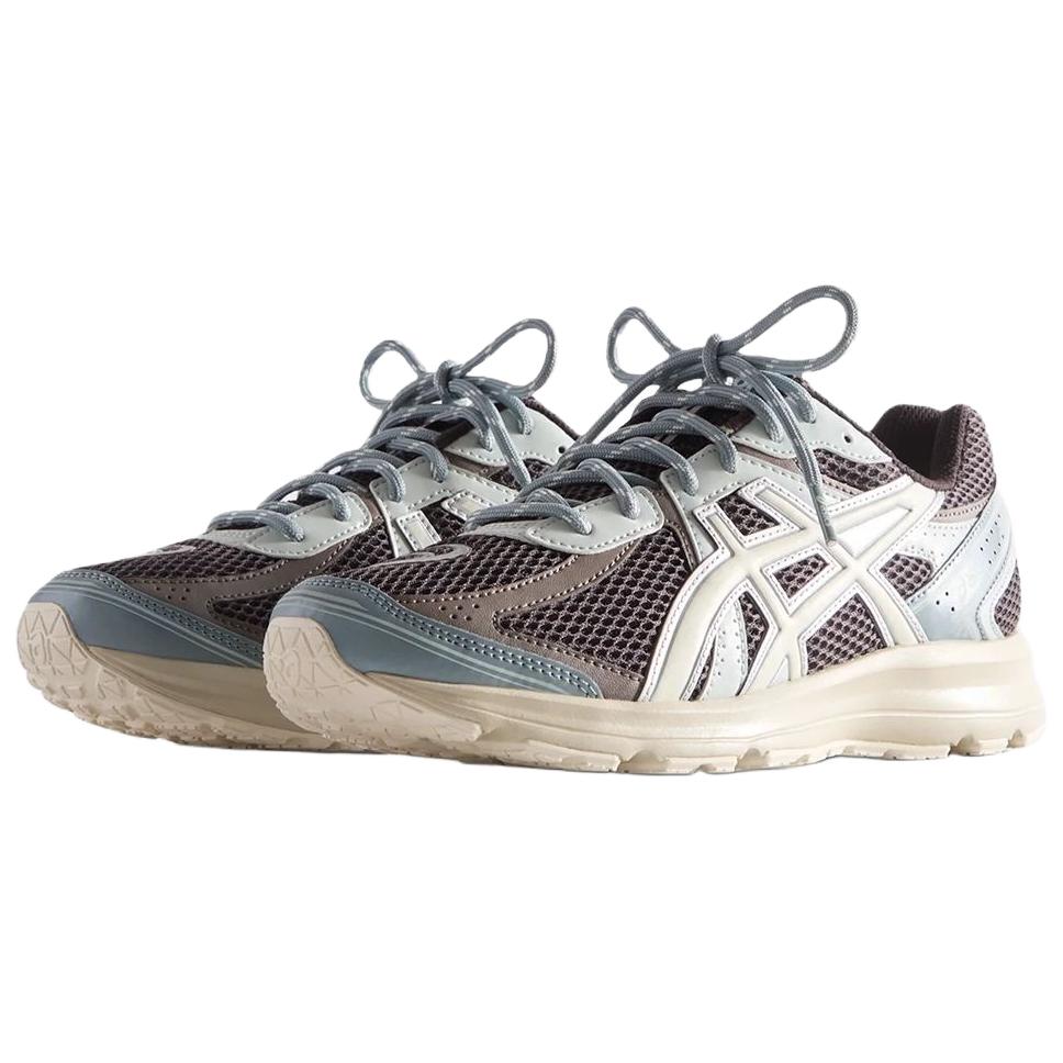 KITH x ASICS JOG 100S Abrasion Resistant Low top Running Shoes Unisex Black Silver