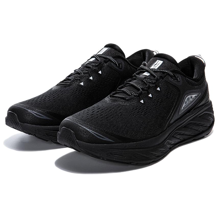 Erke Abrasion Resistant Breathable Abrasion Resistant Breathable Low top Running Shoes Men’s Black Gray