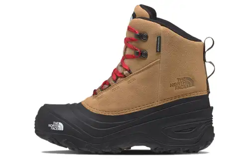 THE NORTH FACE Chilkat V Lace Cushioning High top Outdoor Shoes Men's Black Brown