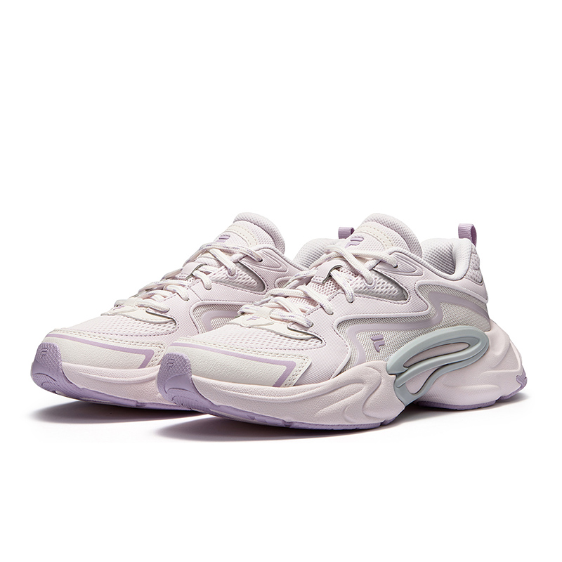 FILA FUSION Textile, Synthetic Leather Low top Casual Running Shoes Women’s Soft Pink