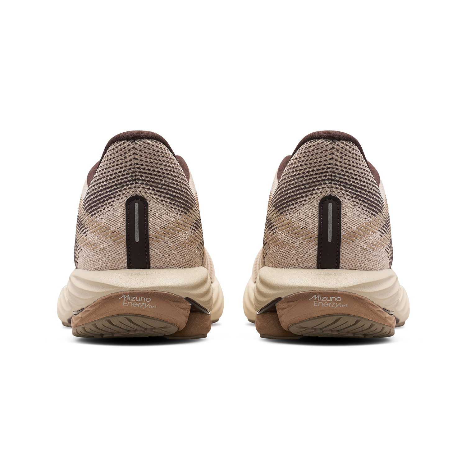 Mizuno Wave Rider 28 Comfortable Mesh, Textile Cushioning Slip Resistant Low top Running Shoes Unisex Beige Brown