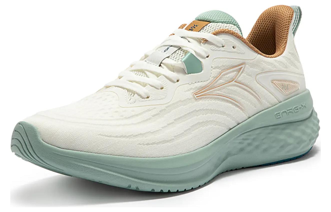361° E Resilient TR Cushioning Abrasion Resistant Cushioning, Wear Resistant Low top Running Shoes Men’s White Green