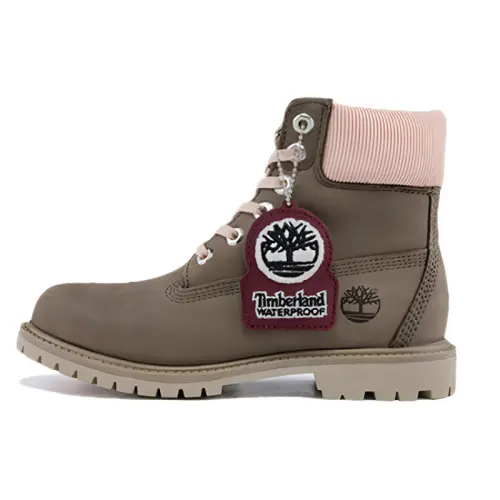 Timberland Premium 6 Inch Waterproof Wide Fit Boot 'Olive Nubuck' Women's
