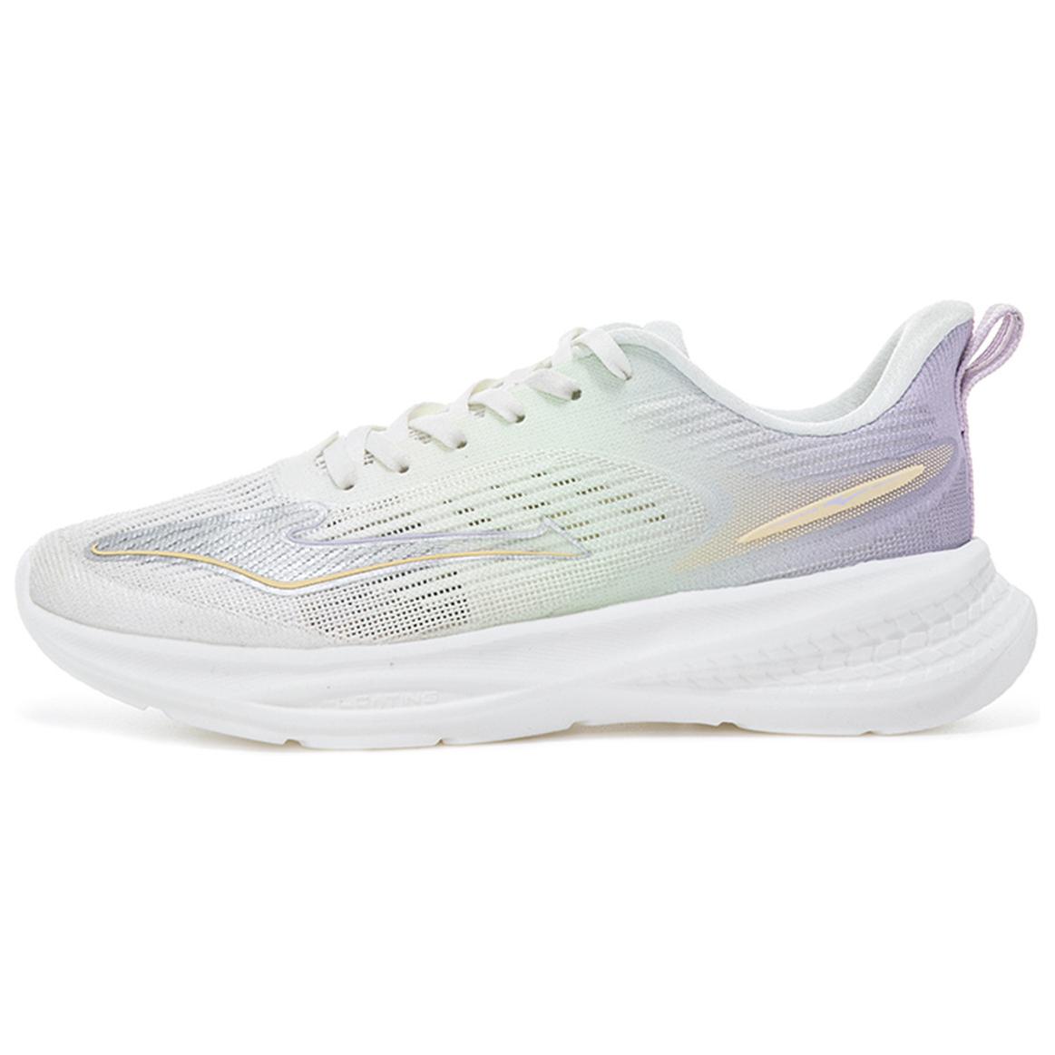 Erke Super Light Cushioning, Wear Resistant Low top Casual Running Shoes Women’s White Green Purple