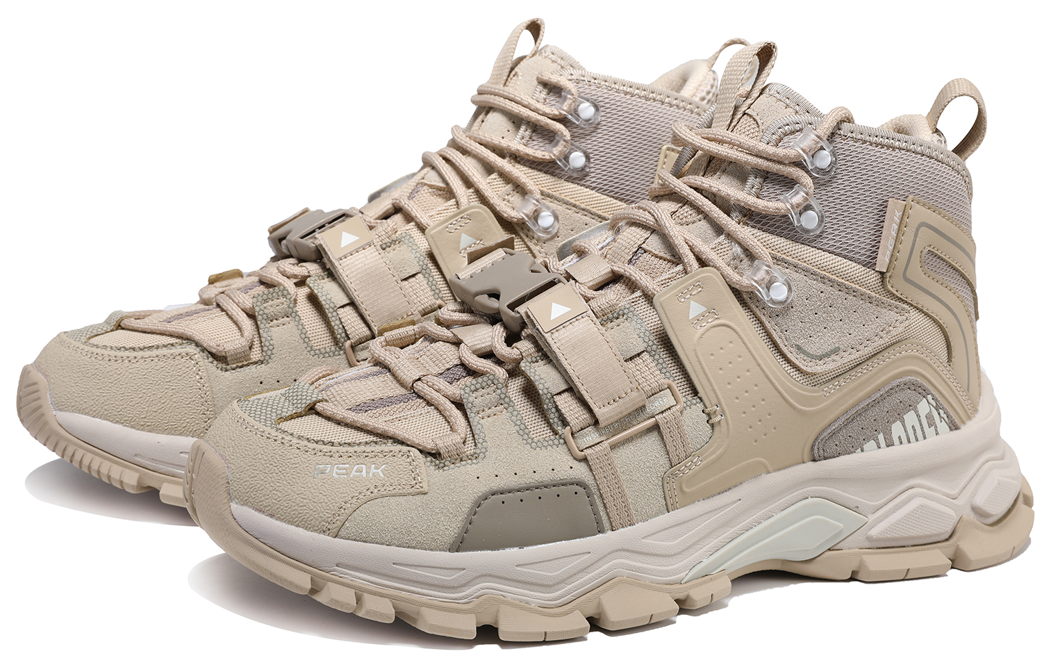 PEAK Cushioning Slip Resistant High top Running Shoes Men’s Khaki