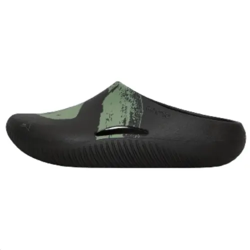 ROA Quiet Odor Resistant Closed Toe Slippers Unisex Black Green