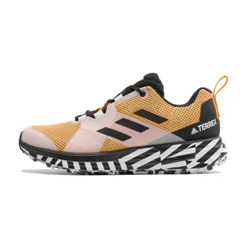 Adidas Terrex Two Comfortable Slip Resistant Low top Running Shoes Men's Orange Black White