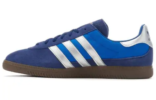Adidas Originals Gazelle Royal Blue Gum Abrasion Resistant Breathable Low top Skateboard Shoes Men's Blue