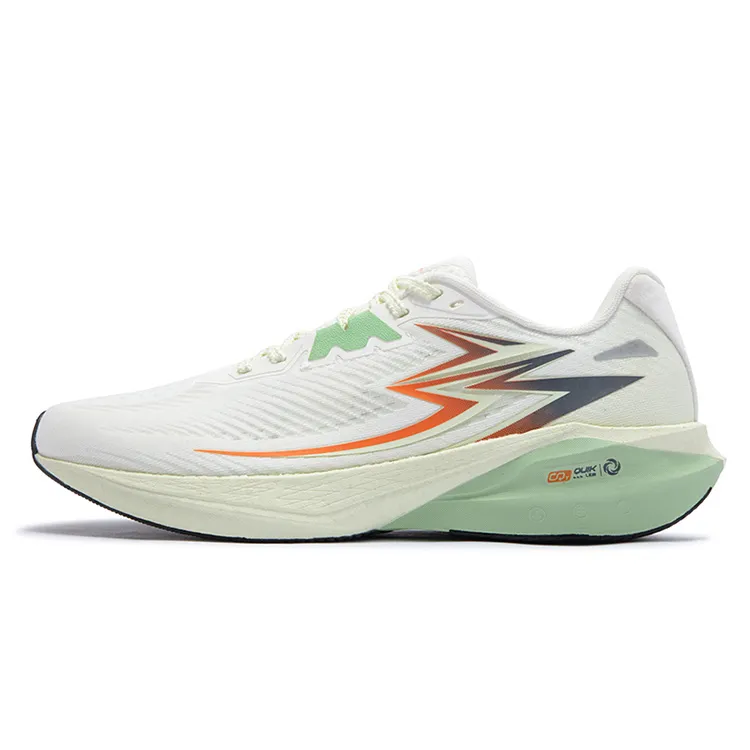 361° Slip Resistant Abrasion Resistant Low top Training Running Shoes Men's Feather White Melon Green