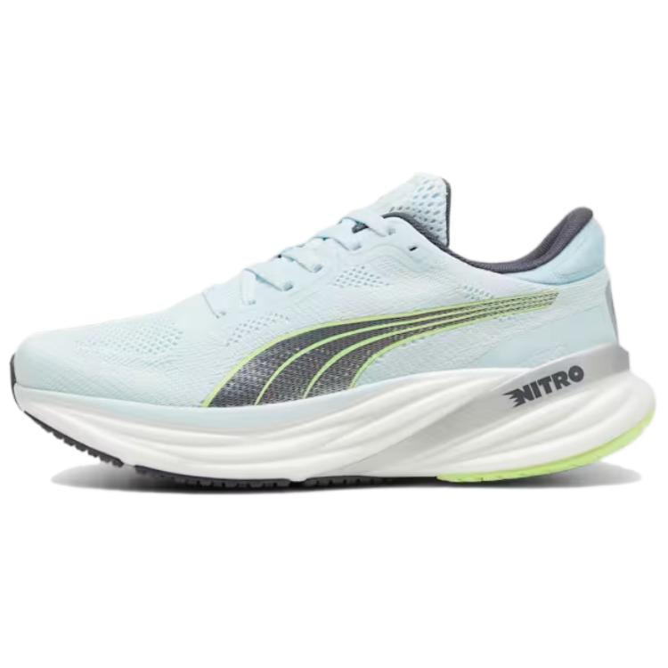 PUMA Magnify Nitro 2 Slip Resistant Abrasion Resistant Low top Casual Running Shoes Women's Blue White