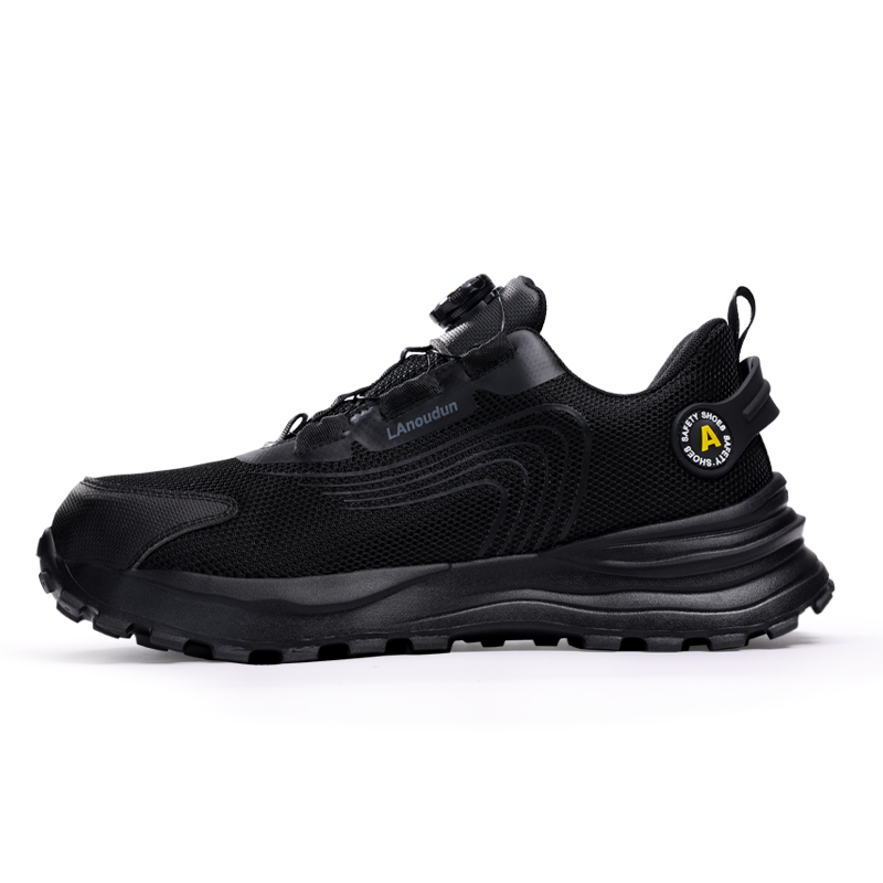 LANOUDUN Breathable, Impact Resistant, Lightweight Low top Outdoor Shoes Unisex Black