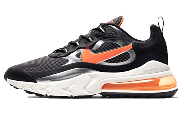 Nike Air Max 270 Retro Sport Comfort Fabric Low Top Air Cushion Casual Running Shoes Men's Black