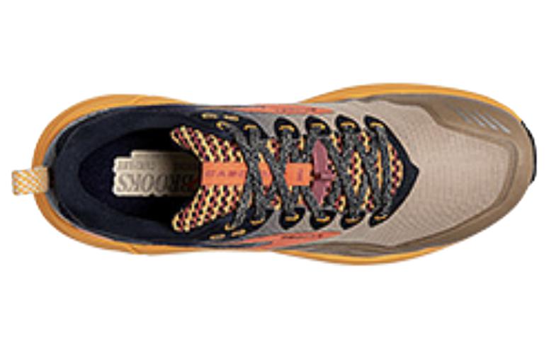 Brooks Cascadia 16 Comfortable And Trendy Cushioning, Wear Resistant Low top Running Shoes Men’s Brown Orange