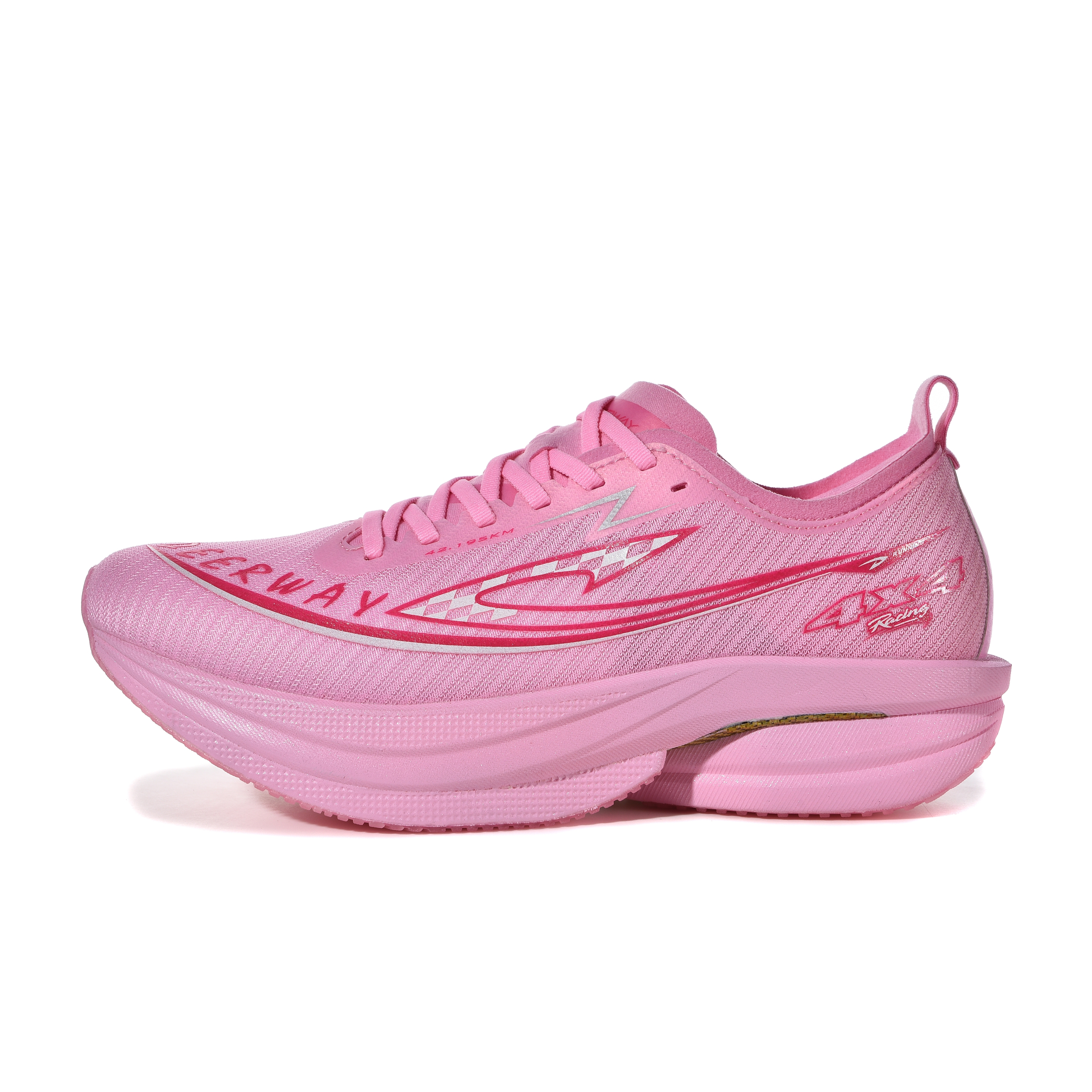 DEERWAY Cushioning Slip Resistant Breathable Low top Full Length Gold Carbon Plate+Supercritical Technology