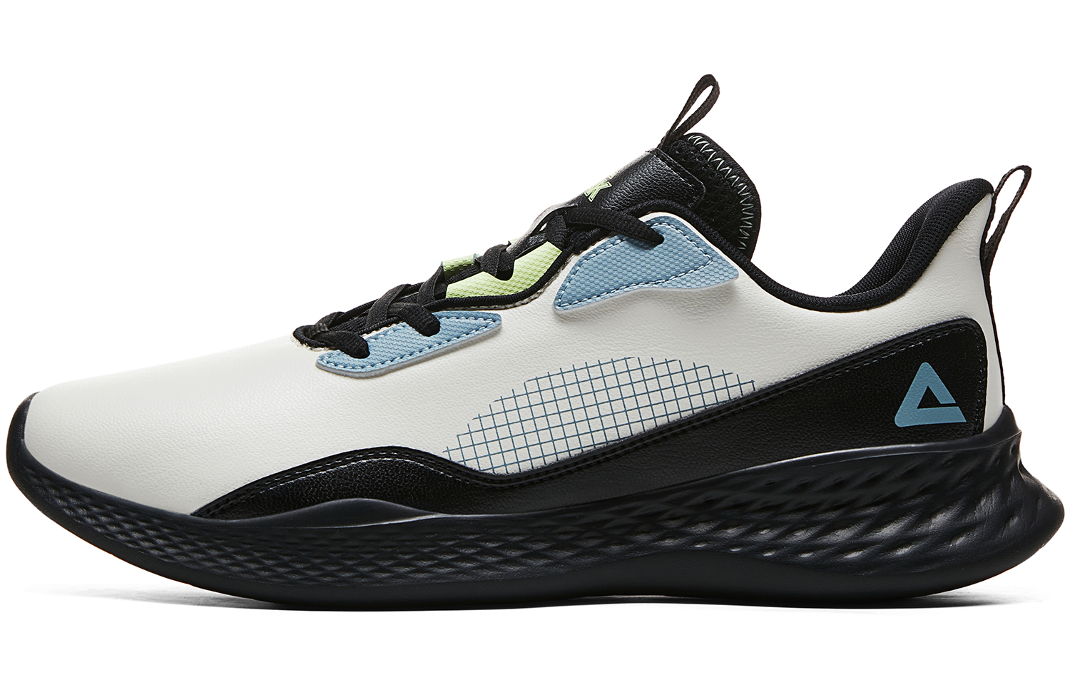 PEAK Qingyi Cushioning Slip Resistant Low top Running Shoes Men's Ecru Black