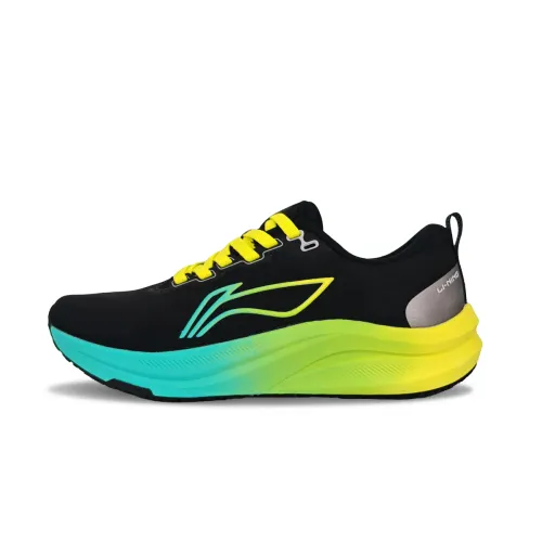 Li Ning Red Hare 8 Cushioning Slip Resistant Abrasion Resistant Low top Running Shoes Unisex Blue Green Yellow Gradient