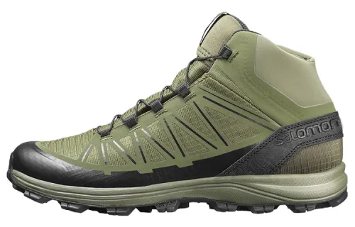 SALOMON Speed Assault 2 Mountaineering & Hiking Shoes Men's Mid Top Black/Green