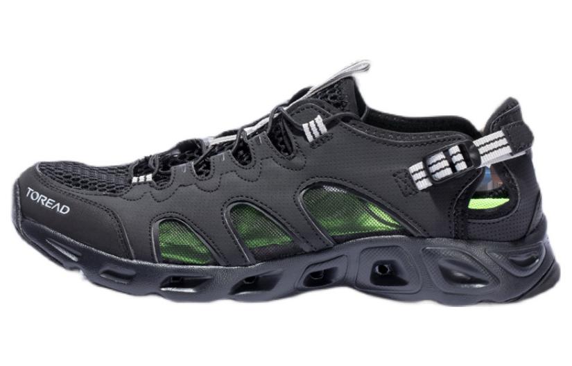 TOREAD Slip Resistant And Breathable Low top Outdoor Shoes Men’s Black Gray