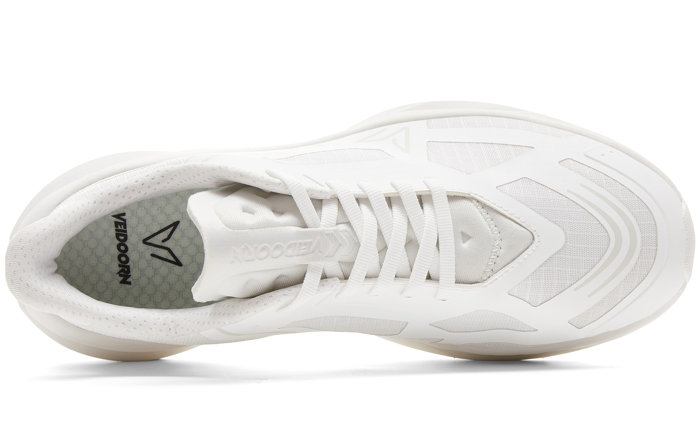 VEIDOORN Iridescent Running Shoes Unisex Low Top White