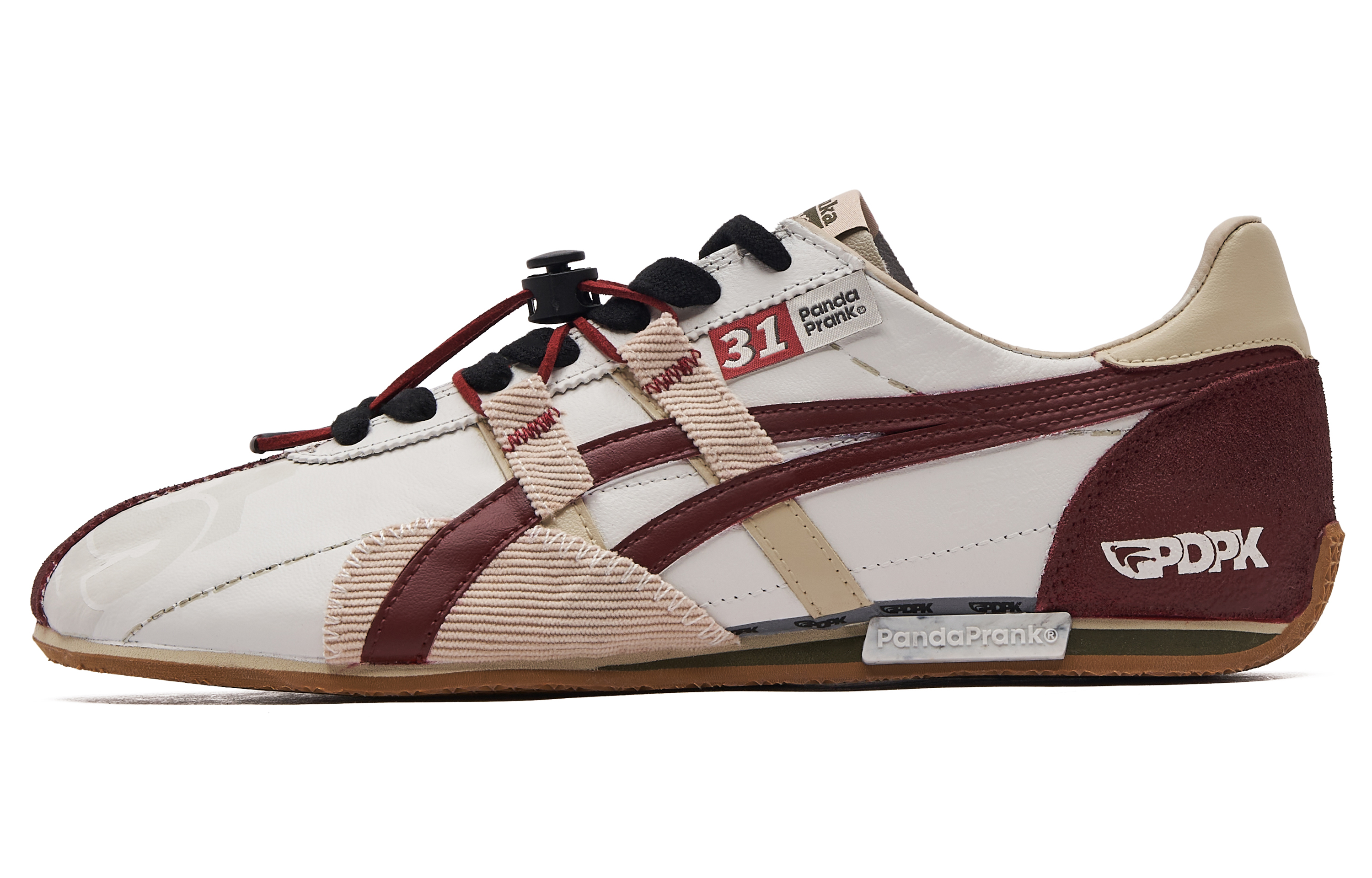 Onitsuka Tiger Slip Resistant Abrasion Resistant Low top Running Shoes Unisex White Pink