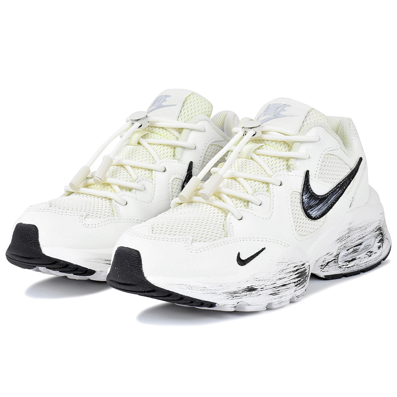 Nike Air Max Fusion Abrasion Resistant Abrasion Resistant Low top Running Shoes Women’s White Black