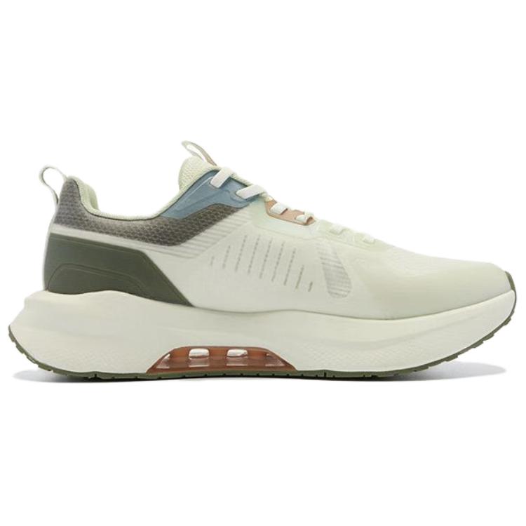 QIAODAN Cushioning Lightweight Breathable Low top Casual Running Shoes Men’s Beige Green