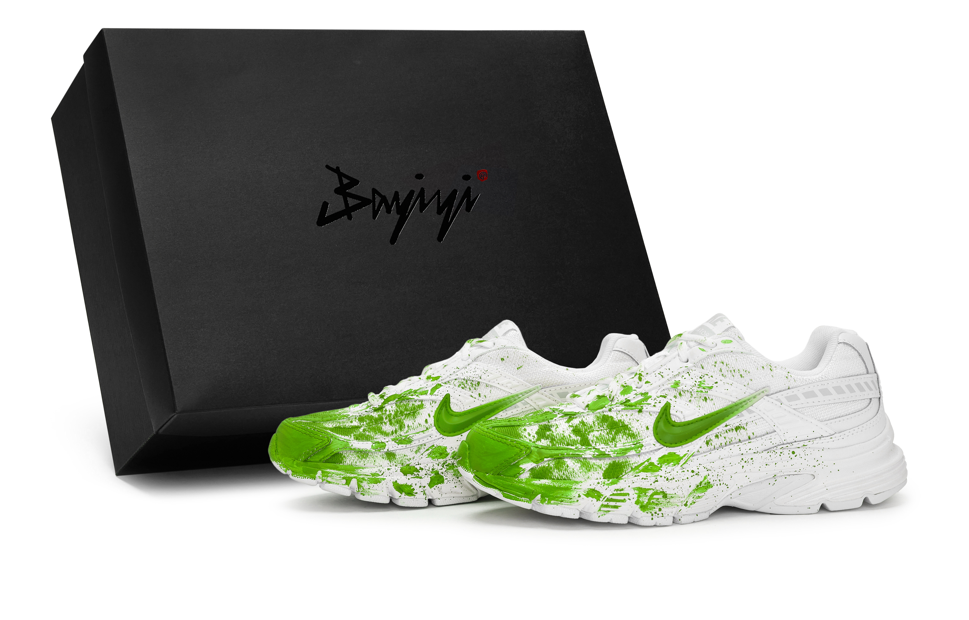 Nike Initiator Slip Resistant Abrasion Resistant Low top Running Shoes Women’s White Cyan Grass Green