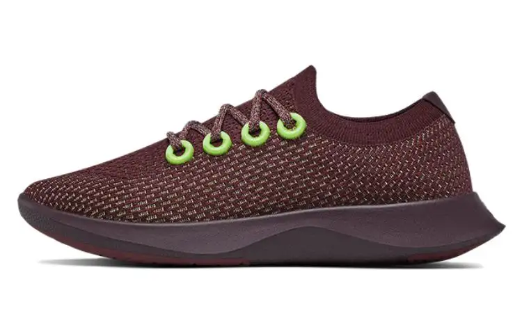 Allbirds Tree Dasher Cushioning Breathable Low top Running Shoes Women's Green Wild Fairy Brown