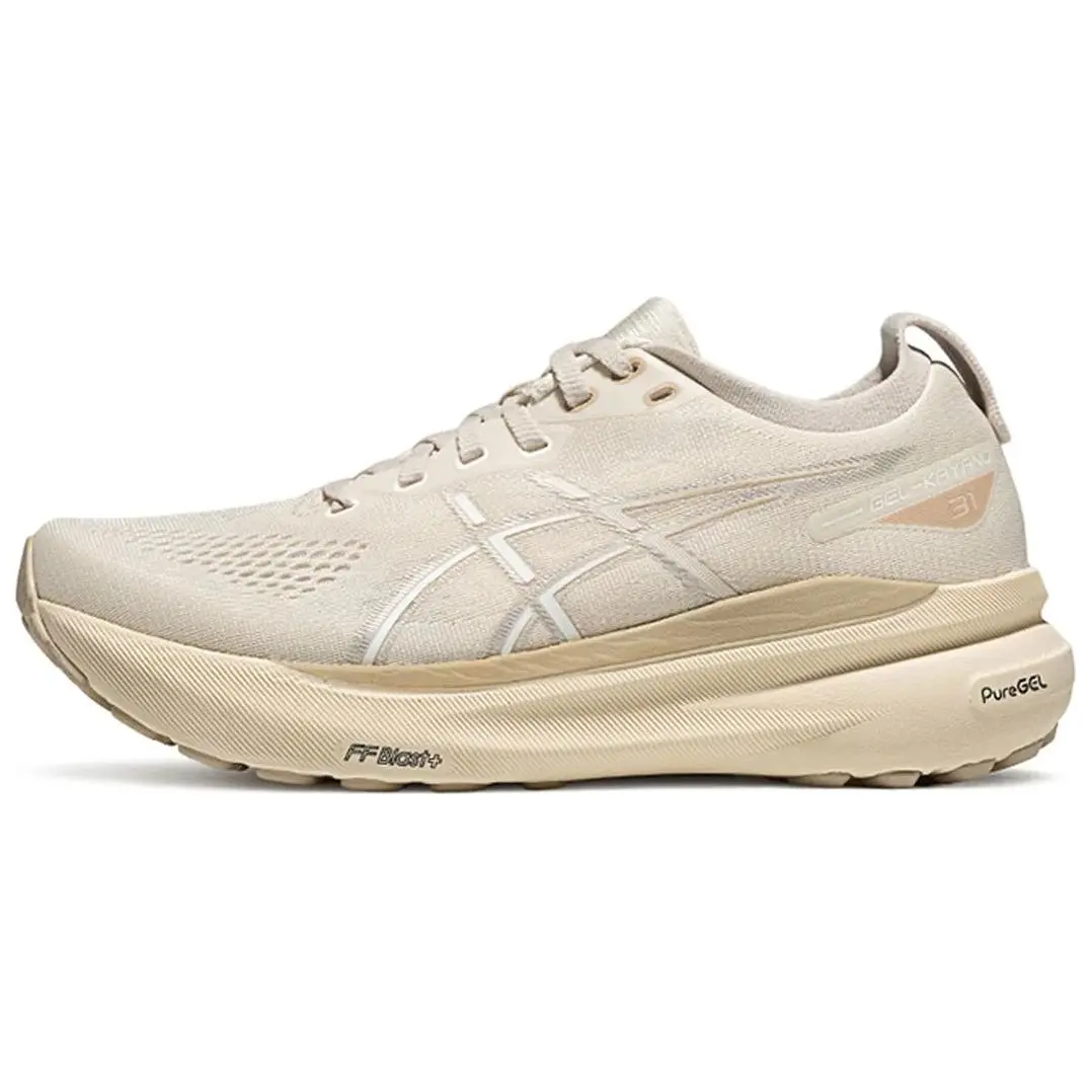 ASICS Gel Kayano 31 Breathable Low top Marathon Long Distance Running Shoes Women's Beige