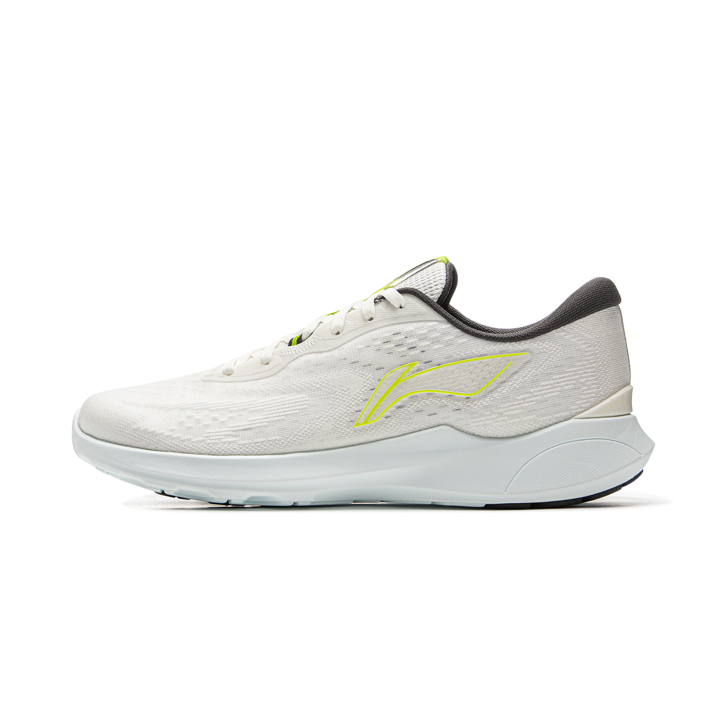 Li Ning Qingyi Cushioning Slip Resistant Lightweight Low top Running Shoes Men's Ivory