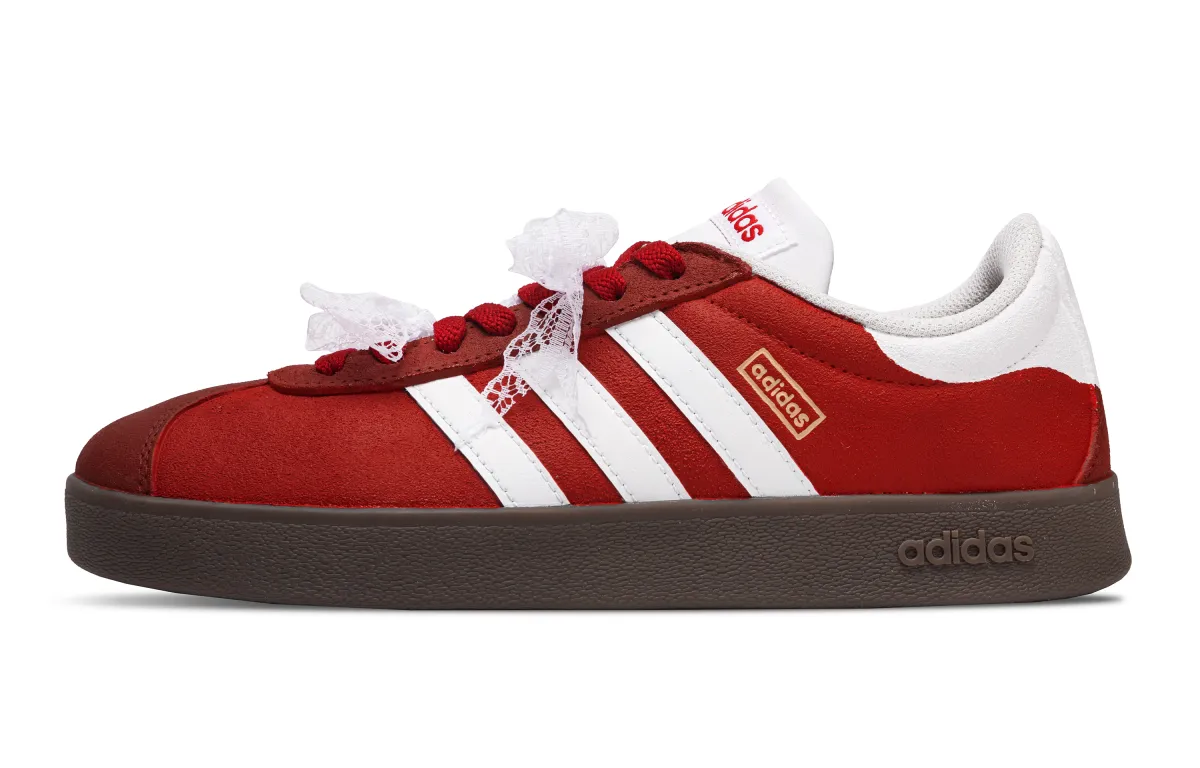 Adidas Pomegranate Skirt Slip Resistant Slip Resistant Low top Skateboard Shoes Red
