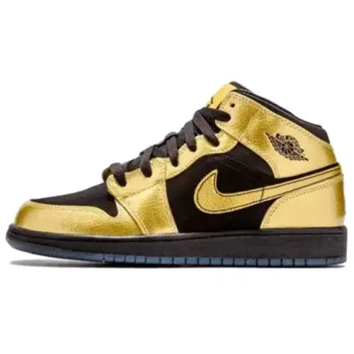 Air Jordan 1 Mid Bg 'Metallic Gold Coin' Gs