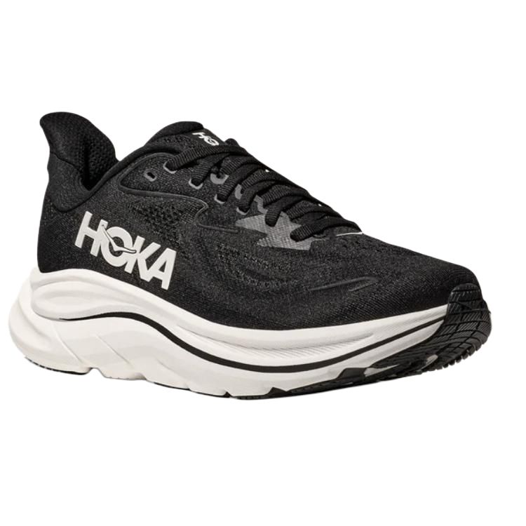 HOKA ONE ONE CLIFTON 10 Slip Resistant Abrasion Resistant Low top Running Shoes Women’s Black White