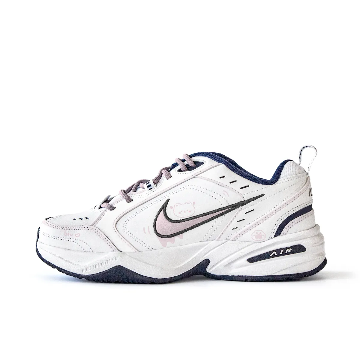 Nike Air Monarch 4 Abrasion Resistant Low top Chunky Sneakers Unisex Pink