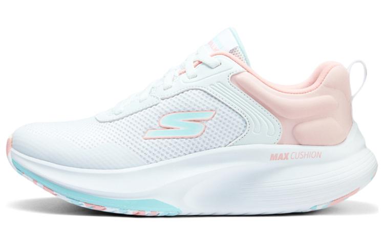 Skechers Skechers WOMEN'S GO WALK comfortable and breathable fabric synthetic leather low-top running shoes women's white powder blue