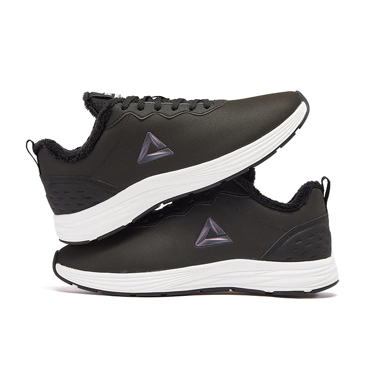 PEAK Long Staple Cotton Shoes, Thermal Fleece Lined, Waterproof Slip Resistant Abrasion Resistant Cushioning Low top