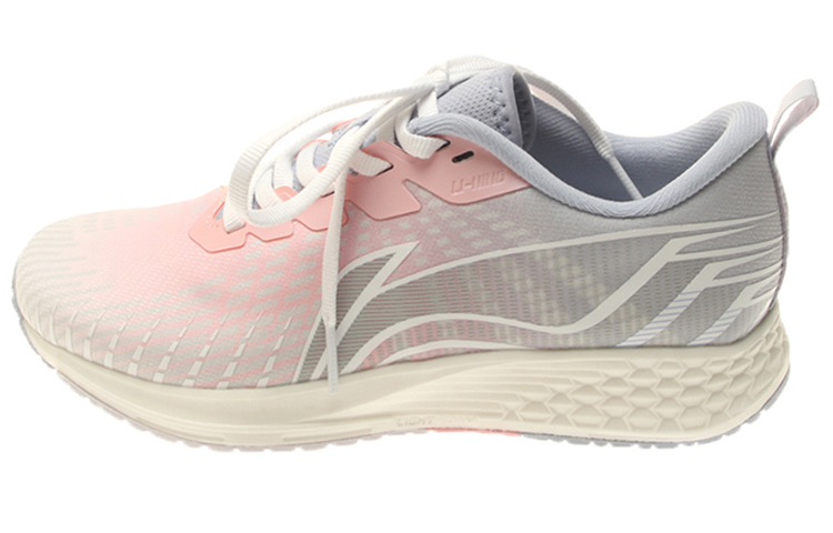 Li Ning Red Hare 4 Slip Resistant Abrasion Resistant Low top Running Shoes Women’s Gray Pink