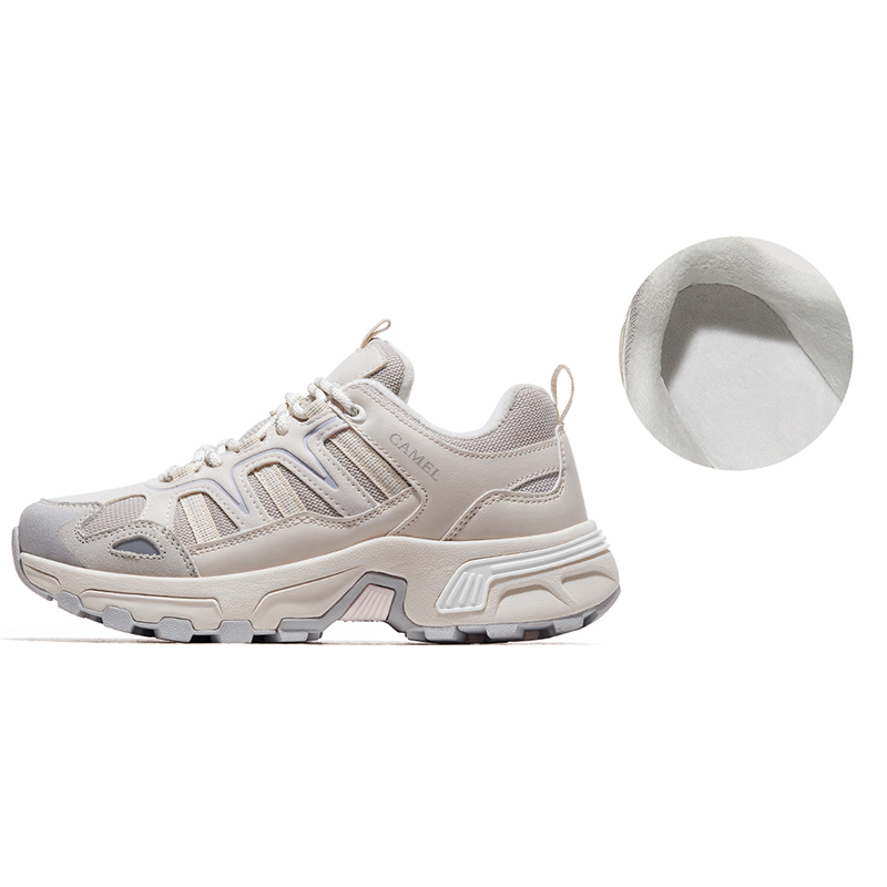 CAMEL Taihang Fleece Lined Thermal Cushioning Slip Resistant Abrasion Resistant Low top Outdoor Shoes Women’s