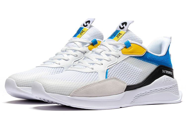 361° NFO Slip Resistant And Breathable Slip Resistant And Breathable Low top Casual Running Shoes Men’s White Blue