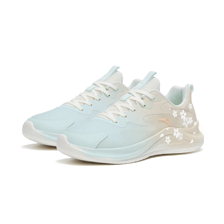 Anta Wander Slip Resistant, Abrasion Resistant, Rebound Low top Casual Running Shoes Women’s Blue Orange