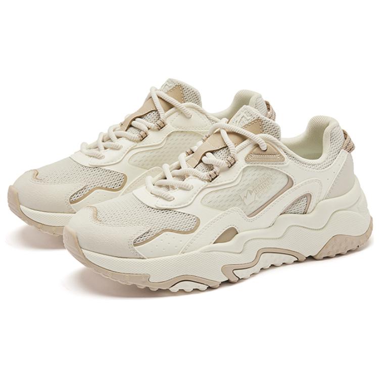 QIAODAN Cushioning Breathable Low top Running Shoes Women’s Beige Brown