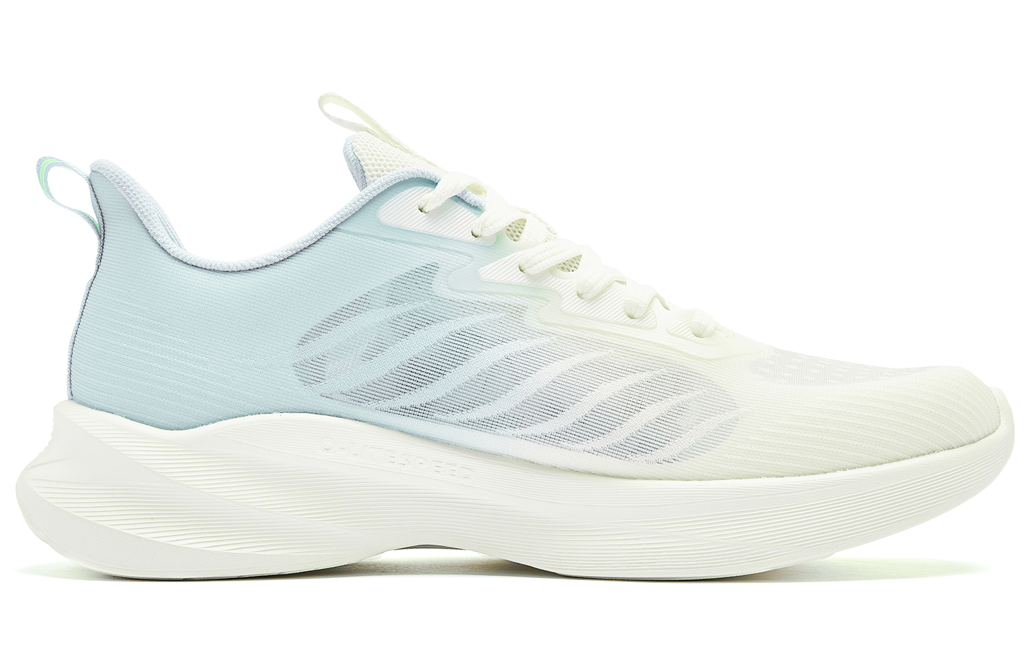 QIAODAN Light Speed LITE Running Shoes Men’s Low Top Ivory Blue