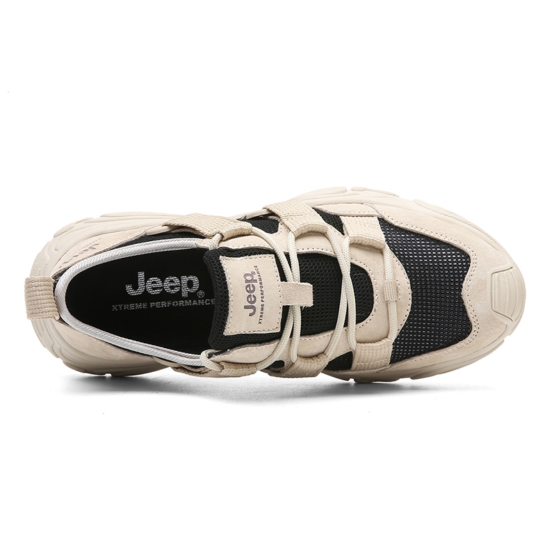Jeep Mesh Low top Outdoor Shoes Unisex Sand
