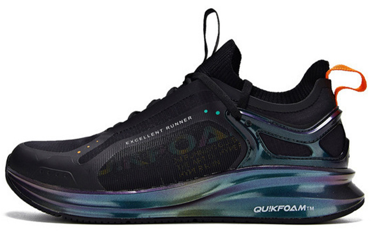 361° Bouncy Rain Screen Comfortable Cushioning Slip Resistant Low top Running Shoes Men’s Black