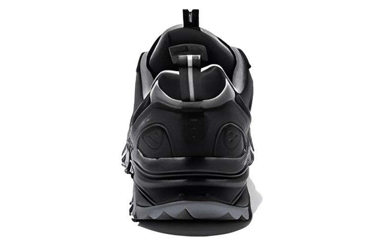 TOREAD Textile, Leather Cushioning Slip Resistant Abrasion Resistant Low top Outdoor Shoes Men’s Rock Black Medium Gray