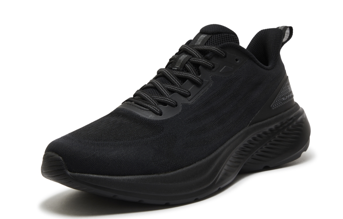 361° Cushioning Abrasion Resistant Breathable Low top Casual Sprint Running Shoes Men’s Obsidian Black
