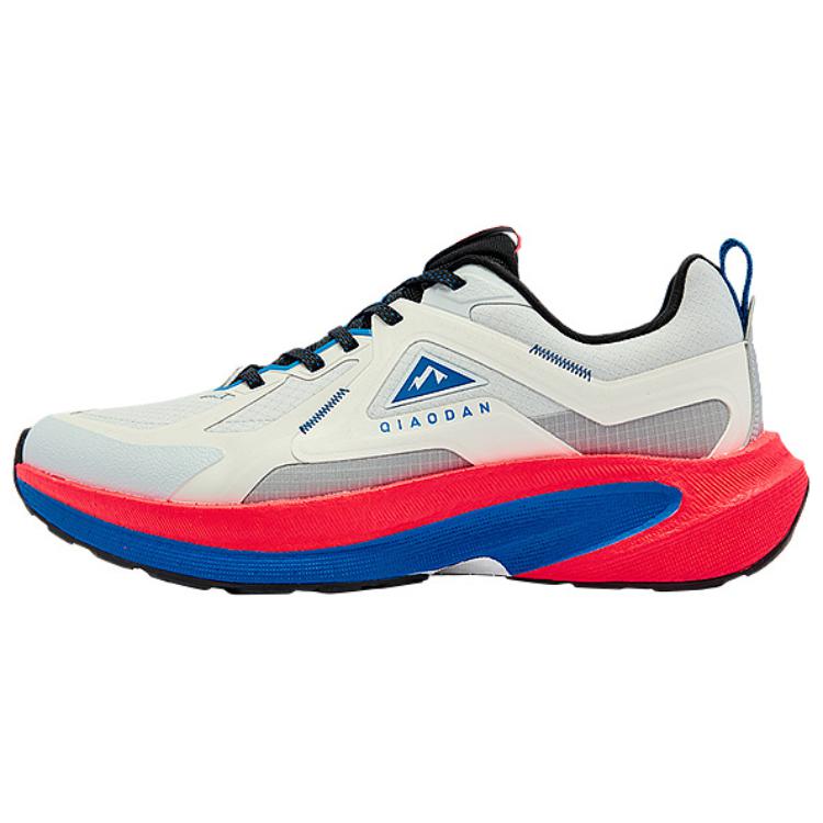 QIAODAN Slip Resistant Abrasion Resistant Low top Casual Running Shoes Men’s Beige Blue Red
